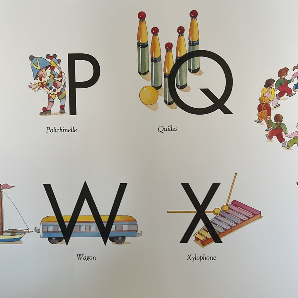 NEW Nursery FRENCH ALPHABET POSTER - Picture 7 of 11